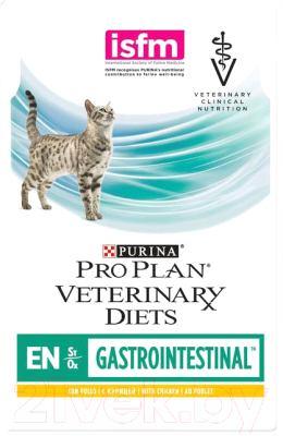 Влажный корм для кошек Pro Plan Veterinary Diets EN St / Ox Gastrointestinal с курицей (85г)