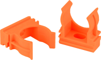 Крепеж-клипса для трубы ЭРА D20мм / Б0051807 (10шт, оранжевый) - 
