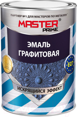 Эмаль Farbitex Профи Master Графитовая с искрящимся эффектом атлантика (900мл, серебристо-синий)