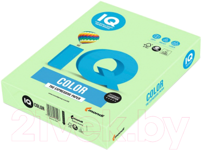 Бумага IQ Color А4 80 г/м / MG28 (500л, пастель/зеленый)