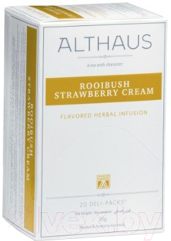 Чай пакетированный Althaus Deli Packs Rooibos Strawberry Cream (20x1,75г)