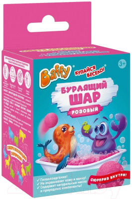 Бомбочка для ванны Baffy D0154-P с сюрпризом для купания (розовый)