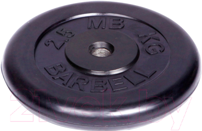 Диск для штанги MB Barbell d31мм 2.5кг (черный)