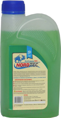 

Антифриз Nordtec, Зеленый, Концентрат G11