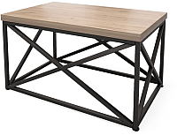 Журнальный столик Millwood Neo Loft CT-1 Л (дуб табачный Craft/металл черный) - 