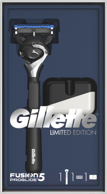 Бритвенный станок Gillette Fusion5 ProGlide бритва+1 сменная кассета+подставка для бритвы