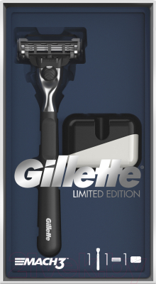 Бритвенный станок Gillette Mach3 бритва+1 сменная кассета+подставка для бритвы