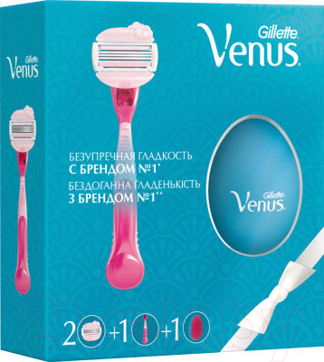 Бритвенный станок Gillette Venus ComfortGlide SPA Breeze бритва с 2 кассетами+расческа