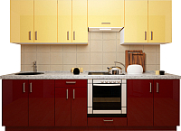 

Готовая кухня Хоум Лайн, Кристалл плюс 2.6