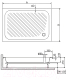 Миниатюра изображения товара Душевой поддон RGW B/CL-S / 16180282-51