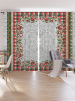 

Шторы JoyArty, Oxford DeLux Новогодняя рамка / pox_29344