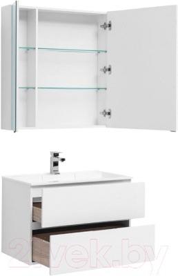 Комплект мебели для ванной Aquanet Алвита 80 / 237347