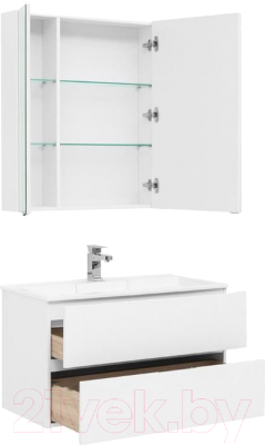 Комплект мебели для ванной Aquanet Алвита 90 / 237349