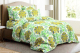 Комплект постельного белья Ночь нежна Царственный образ Евро 50x70 / 7084-2 (желтый/зеленый) - 