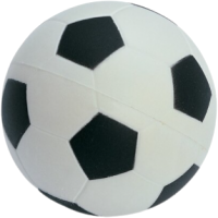Антистресс Mid Ocean Brands Футбольный мяч / KC2718-33 (белый/черный) - 