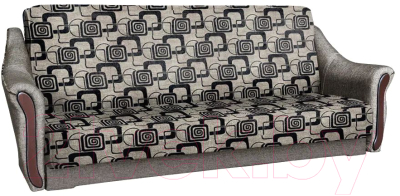 Комплект мягкой мебели Асмана Анна (рогожка кубики коричневые/рогожка беж)