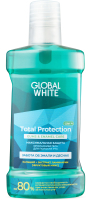 Ополаскиватель для полости рта Global White Максимальная защита Забота об эмали и деснах (300мл) - 