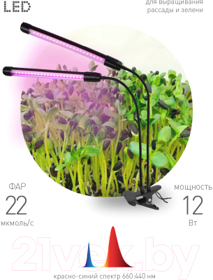 Изображение товара Светильник для растений ЭРА FITO-20W-АLED-N / Б0053059