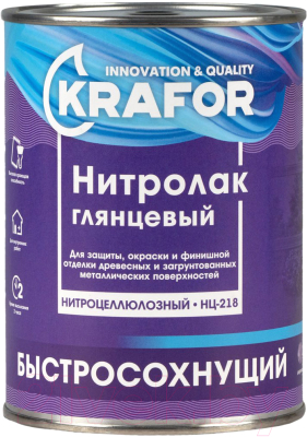 Лак Krafor НЦ-218 Мебельный (700г)