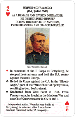 Игральные карты U.S. Games Systems Famous Generals of the Civil War Card Game FLC55