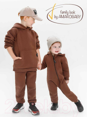 Изображение товара Костюм детский Amarobaby Mono / AB-OD21-MONO1102/12-110 (коричневый, р. 110)