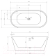 Миниатюра изображения товара Ванна акриловая Abber AB9320-1.5