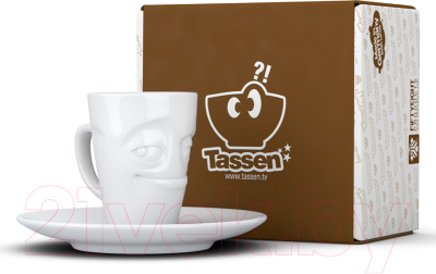 Чашка с блюдцем Tassen Impish / T02.11.01 (белый)