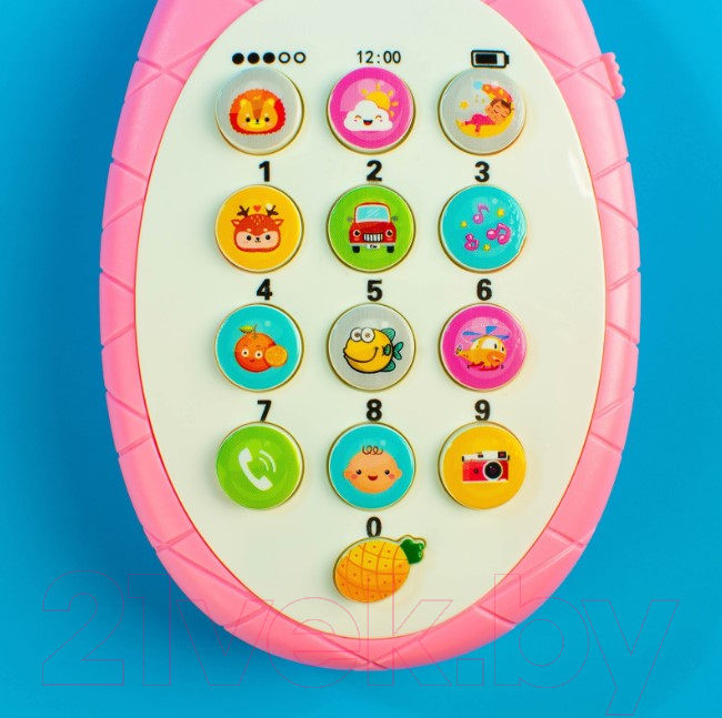 Развивающая игрушка Zabiaka Ананасик / 5148885 (розовый) — фото 2