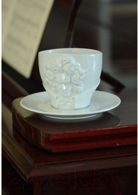 Чашка с блюдцем Tassen Talent Ludwig Van Beethoven / T80.01.01 (белый)
