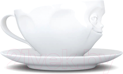 Чашка с блюдцем Tassen Grinning / T01.41.01 (белый)