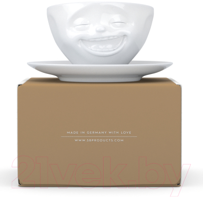 Чашка с блюдцем Tassen Laughing / T01.47.01 (белый)