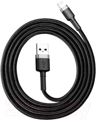 Изображение товара Кабель Baseus USB For IP / CALKLF-GG1 (1м, серый/черный)