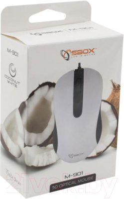 Мышь SBOX M-901 (белый)