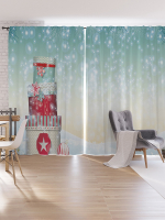 

Шторы JoyArty, Oxford DeLux Заснеженные подарки / pox_21465