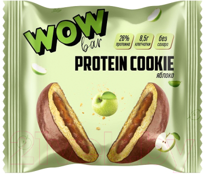 Протеиновое печенье Prime Kraft Wowbar Яблоко (10x40г)