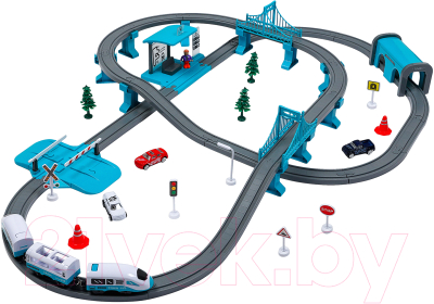 Железная дорога игрушечная Givito Мой город / G211-019 (бирюзовый)