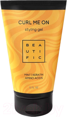 Гель для укладки волос Beautific Curl Me On Несмываемая для кудрявых и волнистых волос (150мл)