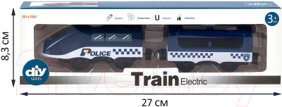 Поезд игрушечный Givito Полицейский участок / G212-029