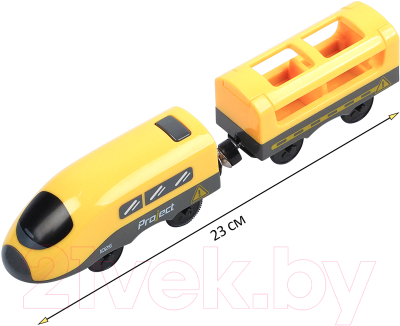 Поезд игрушечный Givito Мой город / G212-031 (желтый)