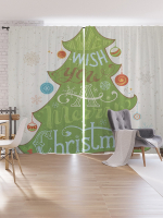 

Шторы JoyArty, Oxford DeLux Рождественское пожелание / pox_21488