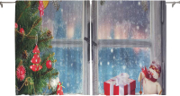 Шторы JoyArty Oxford DeLux Новогоднее окно / pox_21495 (145x180) - 