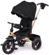 Трехколесный велосипед с ручкой Moby Kids Leader 360 12x10 AIR / 63127 (черный) - 