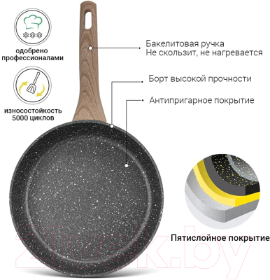 Сковорода Fissman Grandee Stone 4416