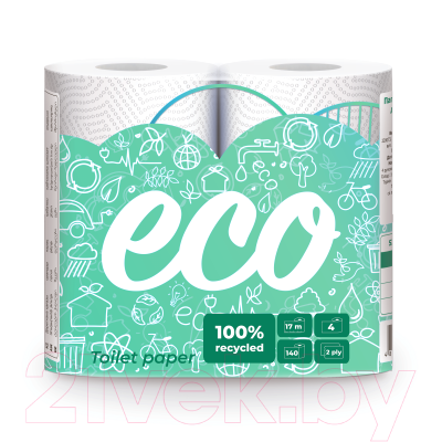 Туалетная бумага Sipto Eco (4рул)
