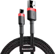 Кабель Baseus Cafule USB For Type-C 2A / CATKLF-C91 (2м, черный/красный) - 