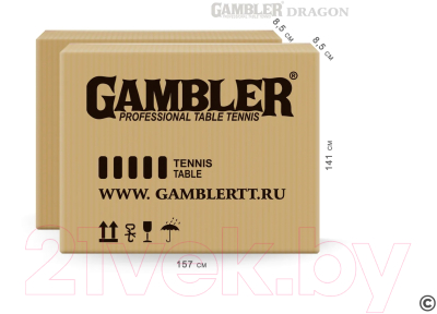 Теннисный стол Gambler Dragon / GTS-7 (синий)