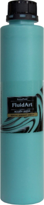 Акриловая краска KolerPark Fluid Art Жидкий акрил (800мл, бирюзовый)