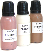 Набор красок KolerPark Fluid Art Дюны Жидкий акрил (3x25мл) - 