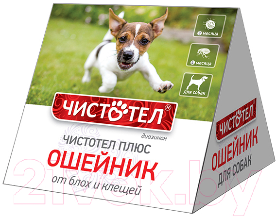 Ошейник от блох Чистотел Домик от блох и клещей для собак / C204