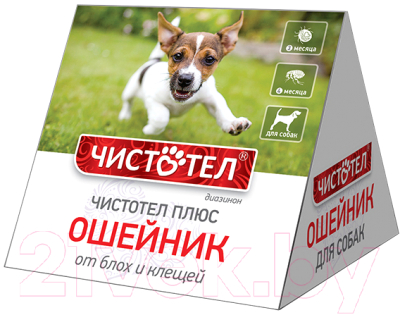 Ошейник от блох Чистотел Домик от блох и клещей для собак / C204